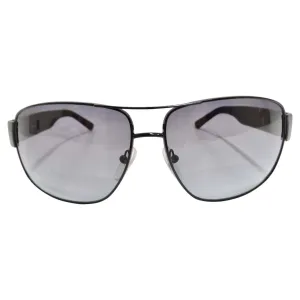 Prada 1990s Black Linea Rossa Sunglasses