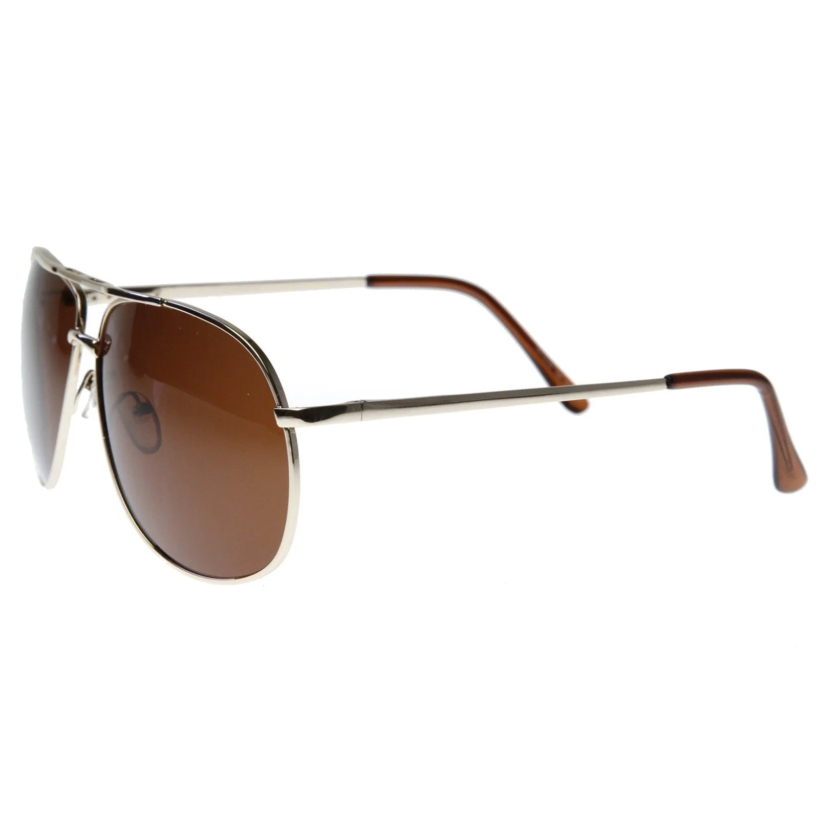 Premium Mens Polarized Lens Metal Square Wire Frame Sunglasses 8317