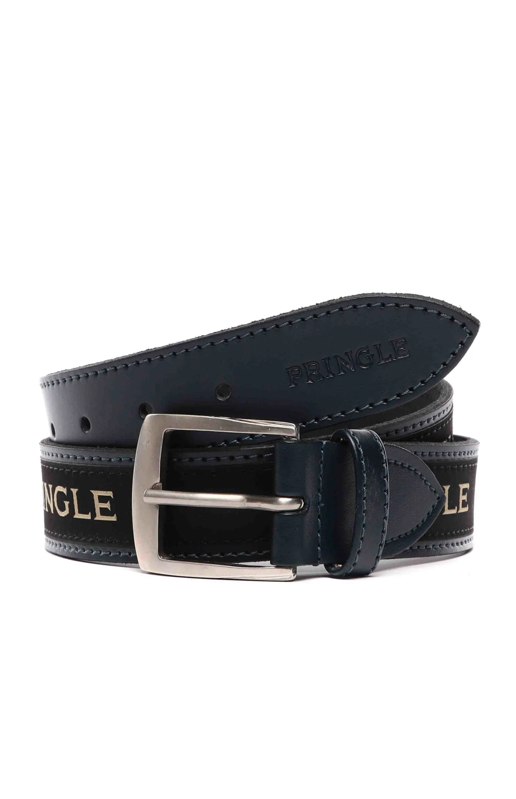 Pringle Casual Leather Belt Navy