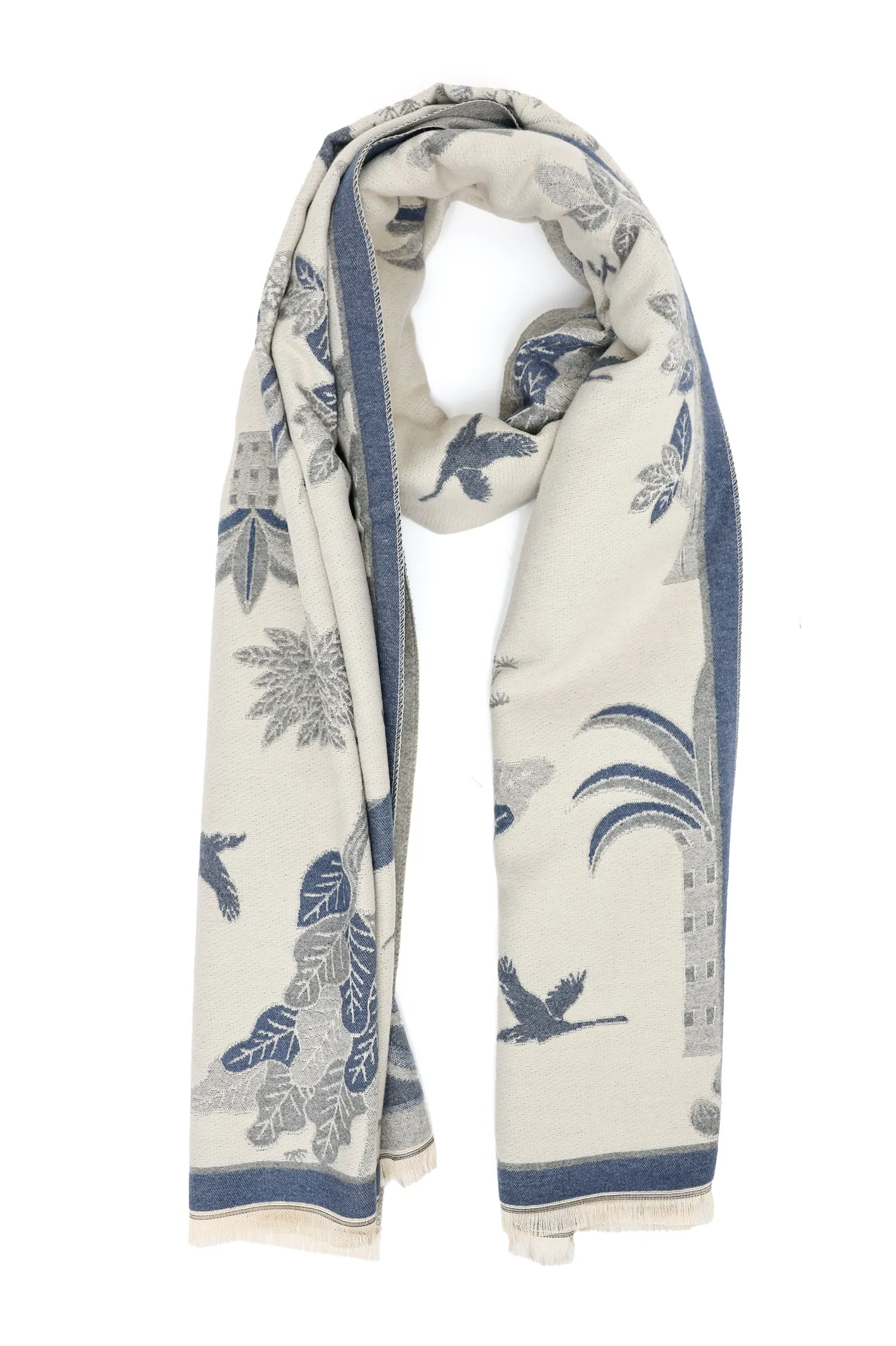 PRINTED WOOLEN SCARF