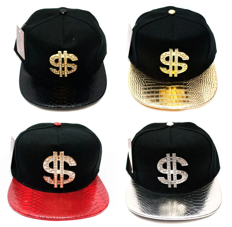 "Dollar Sign" Trendy Snap Back Caps Wholesale