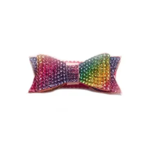 RAINBOW CRYSTAL BOW CLIP