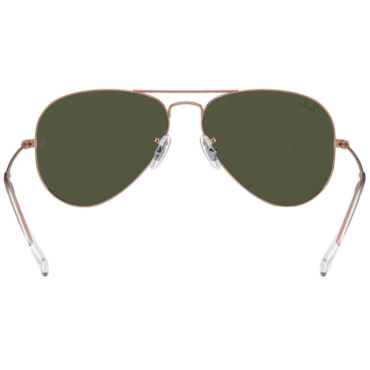 Ray-Ban Aviator Rose Gold Sunglasses - Polished Rose Gold/Green