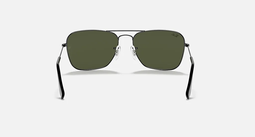 Ray Ban Caravan Sunglass- Gunmetal Green