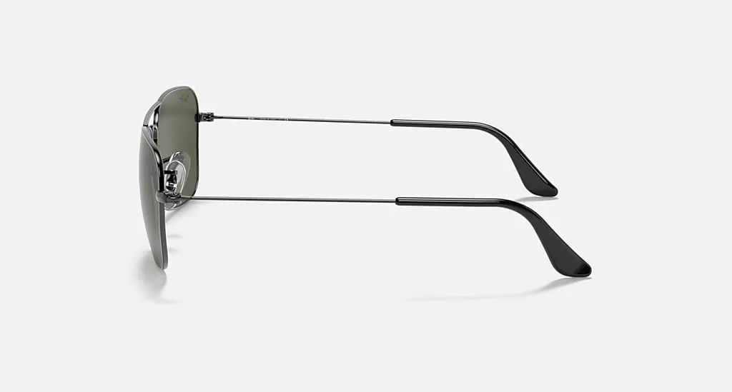 Ray Ban Caravan Sunglass- Gunmetal Green