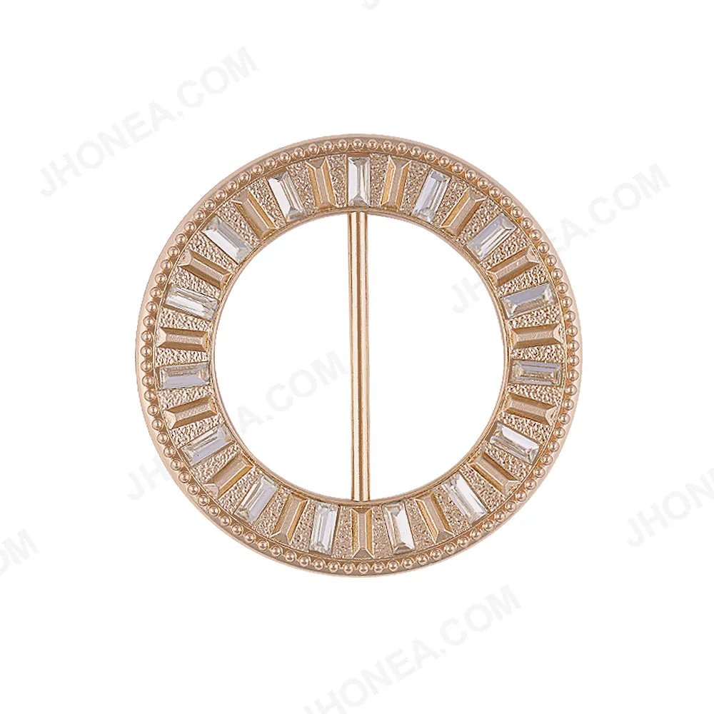 Round Shape Exclusive Designer Diamond Buckle