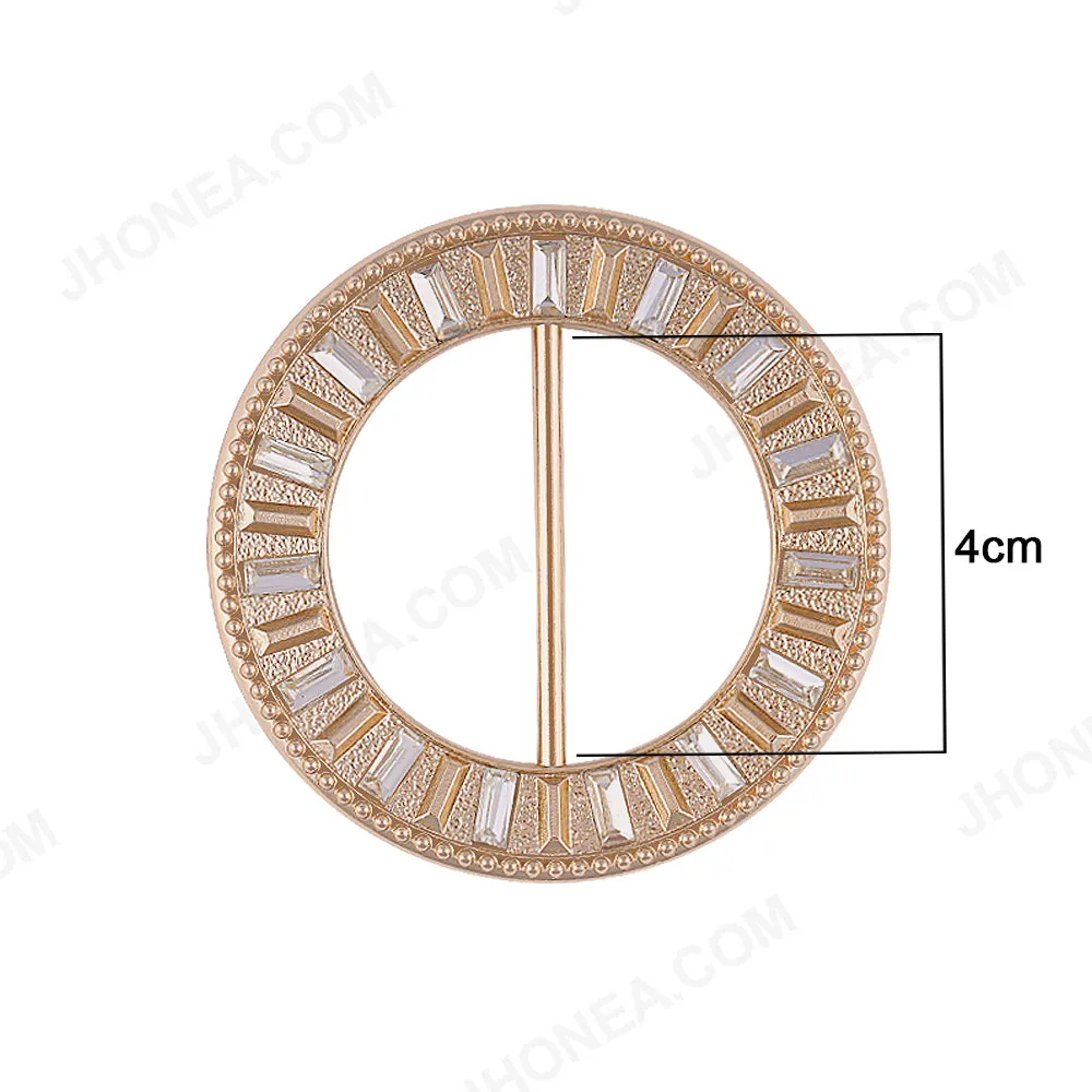 Round Shape Exclusive Designer Diamond Buckle