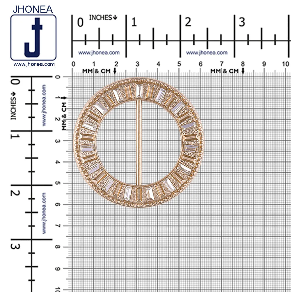 Round Shape Exclusive Designer Diamond Buckle