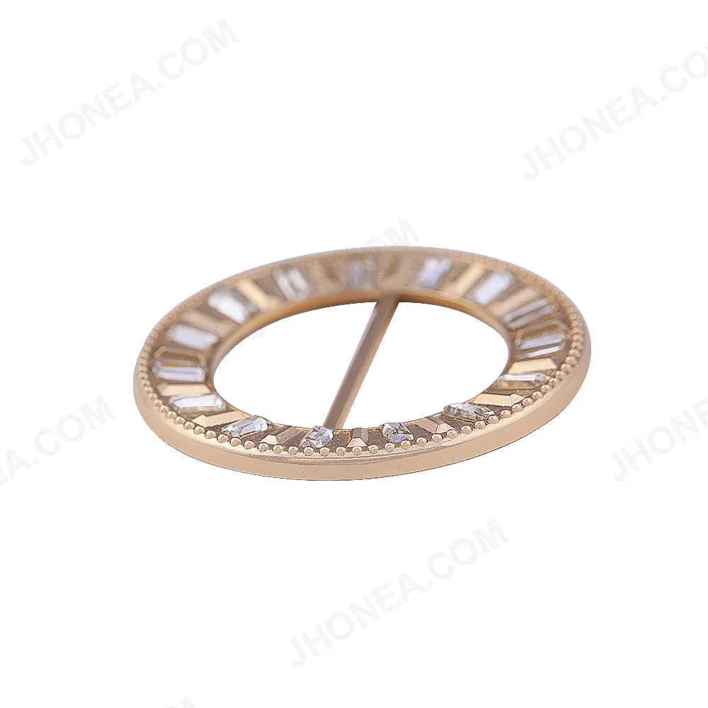 Round Shape Exclusive Designer Diamond Buckle