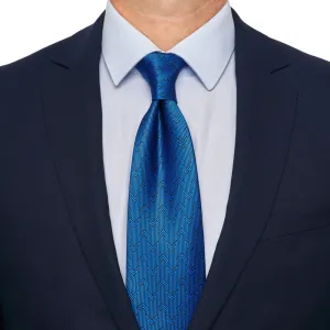 Royal Blue Skyline Duchesse Silk Tie