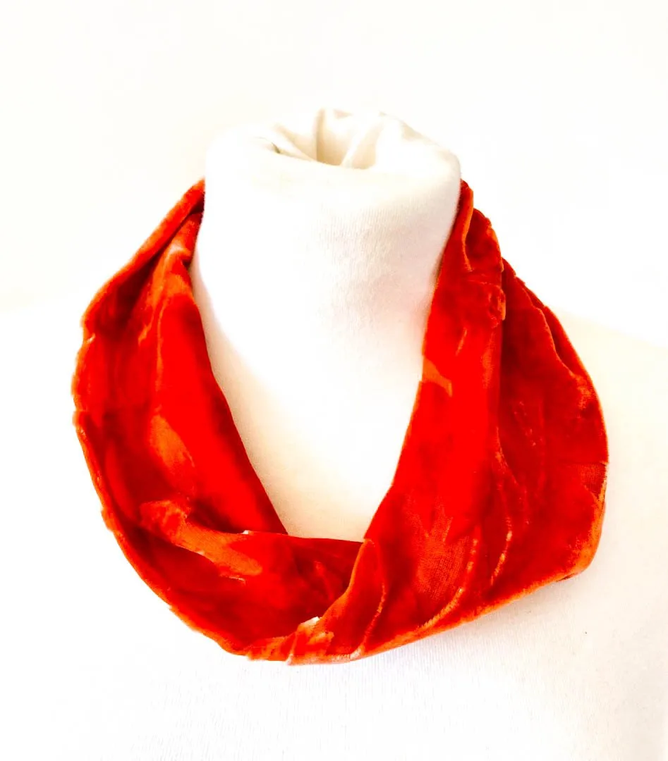 Rust/Orange Devore Snood