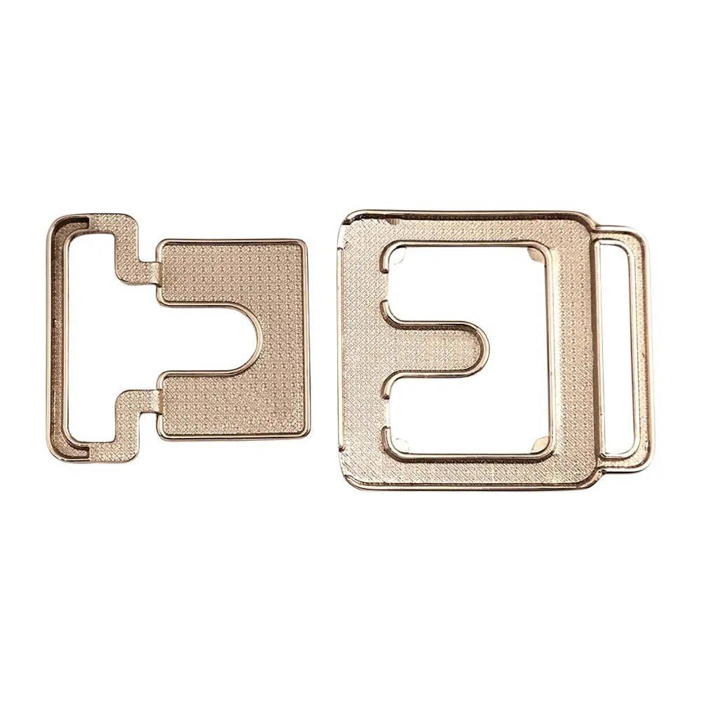 Shiny Gold & Matte Black Closure Clasp Metal Buckle for Belts