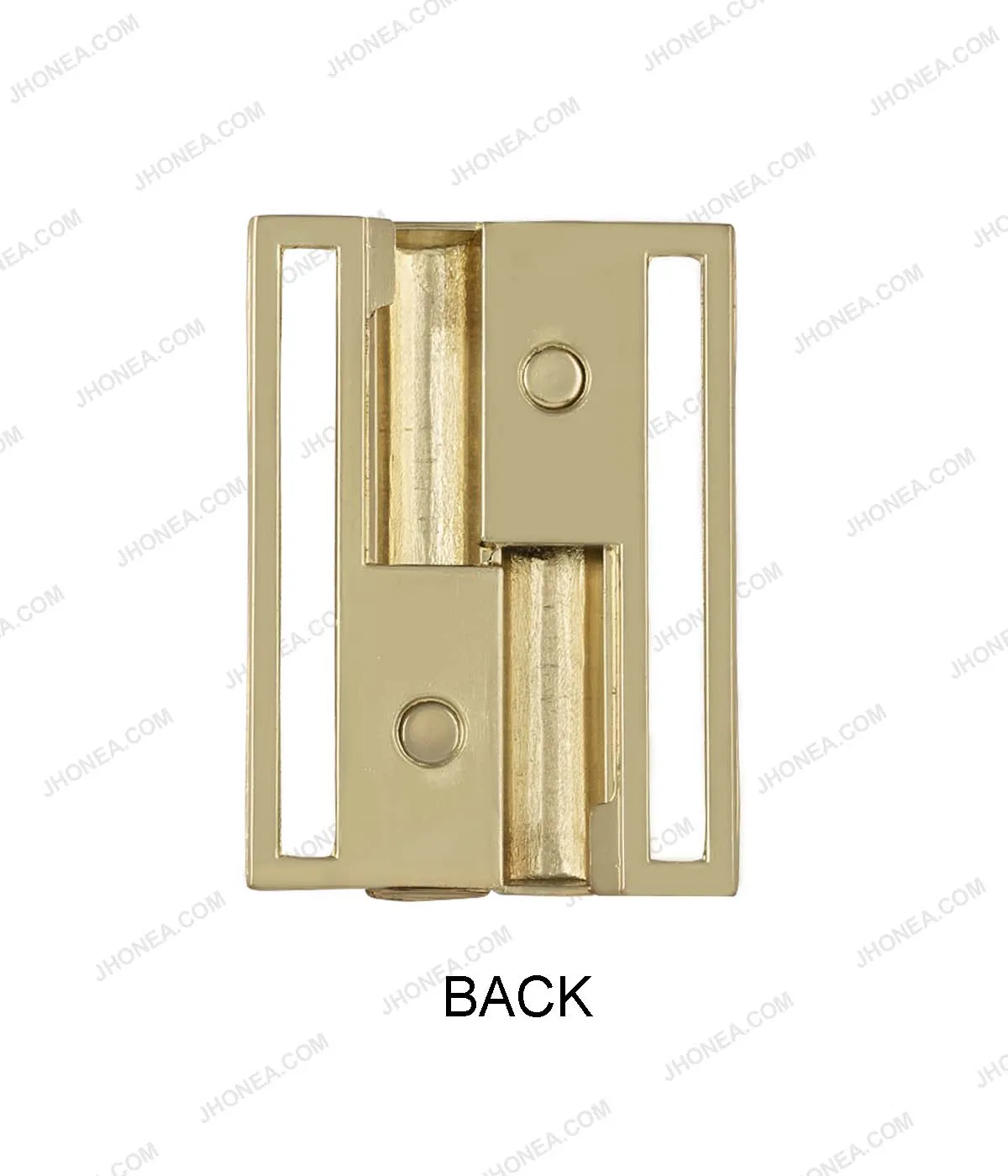 Shiny Gold Color 2 Part Easy Open-Close Clasp Belt Buckle