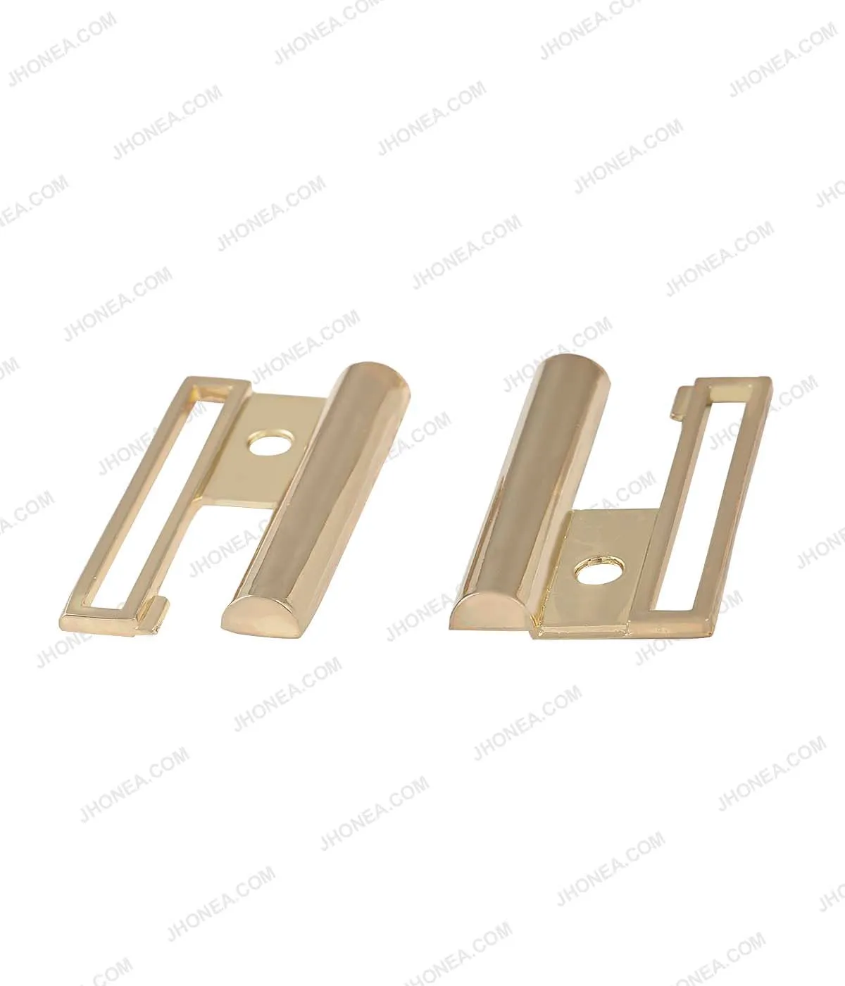 Shiny Gold Color 2 Part Easy Open-Close Clasp Belt Buckle