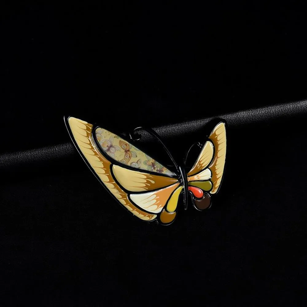 Stunning Multi-color Enamel Butterfly Brooch Pins