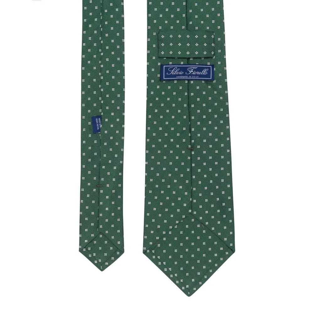 The Refined Elegance Green Jacquard Silk Tie