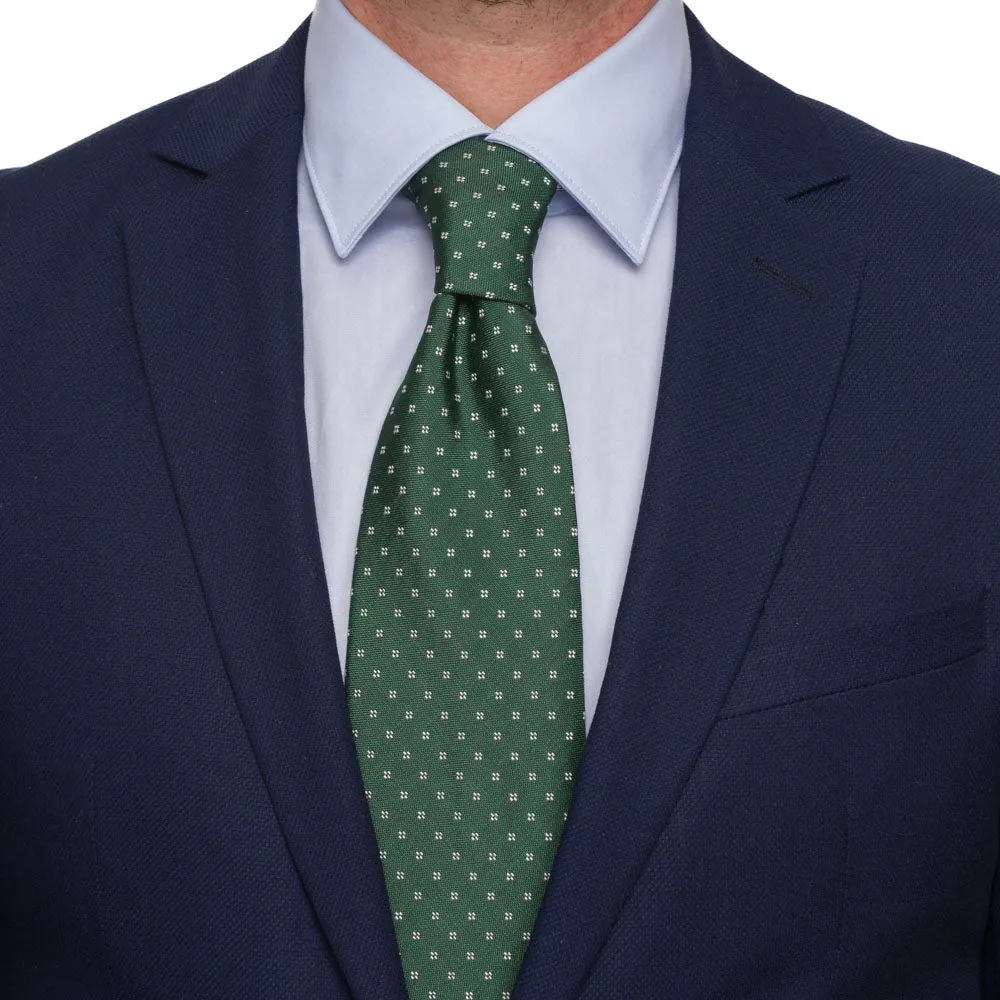 The Refined Elegance Green Jacquard Silk Tie