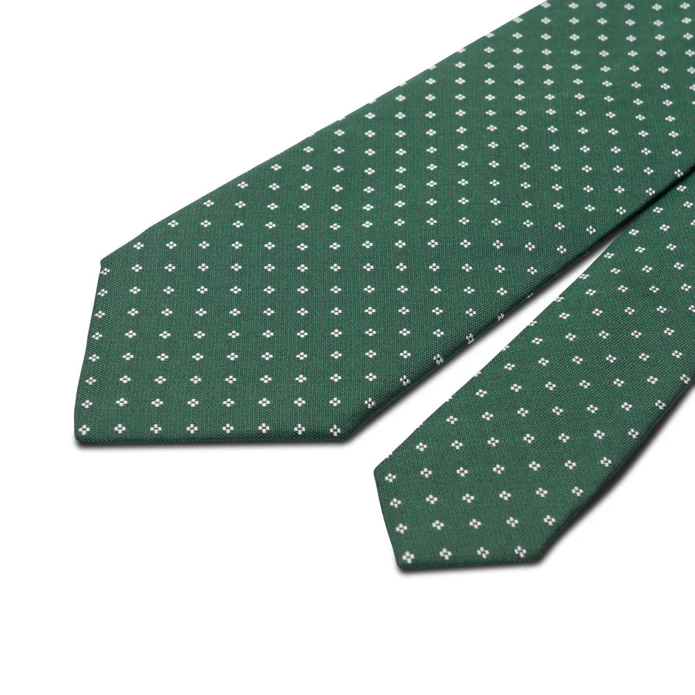 The Refined Elegance Green Jacquard Silk Tie