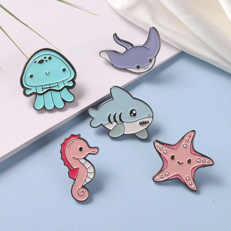 Tiny Sea Animal Pins