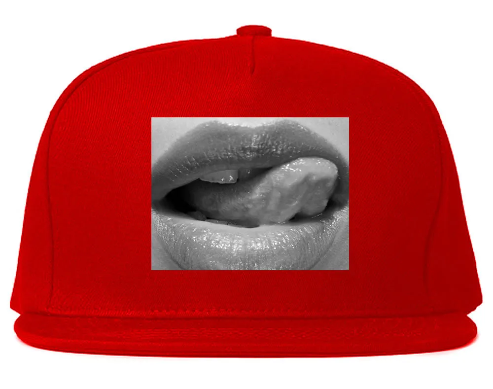 Togue Licking Lips Snapback Hat