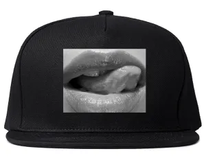 Togue Licking Lips Snapback Hat