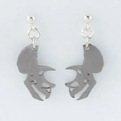 Triceratops Earrings