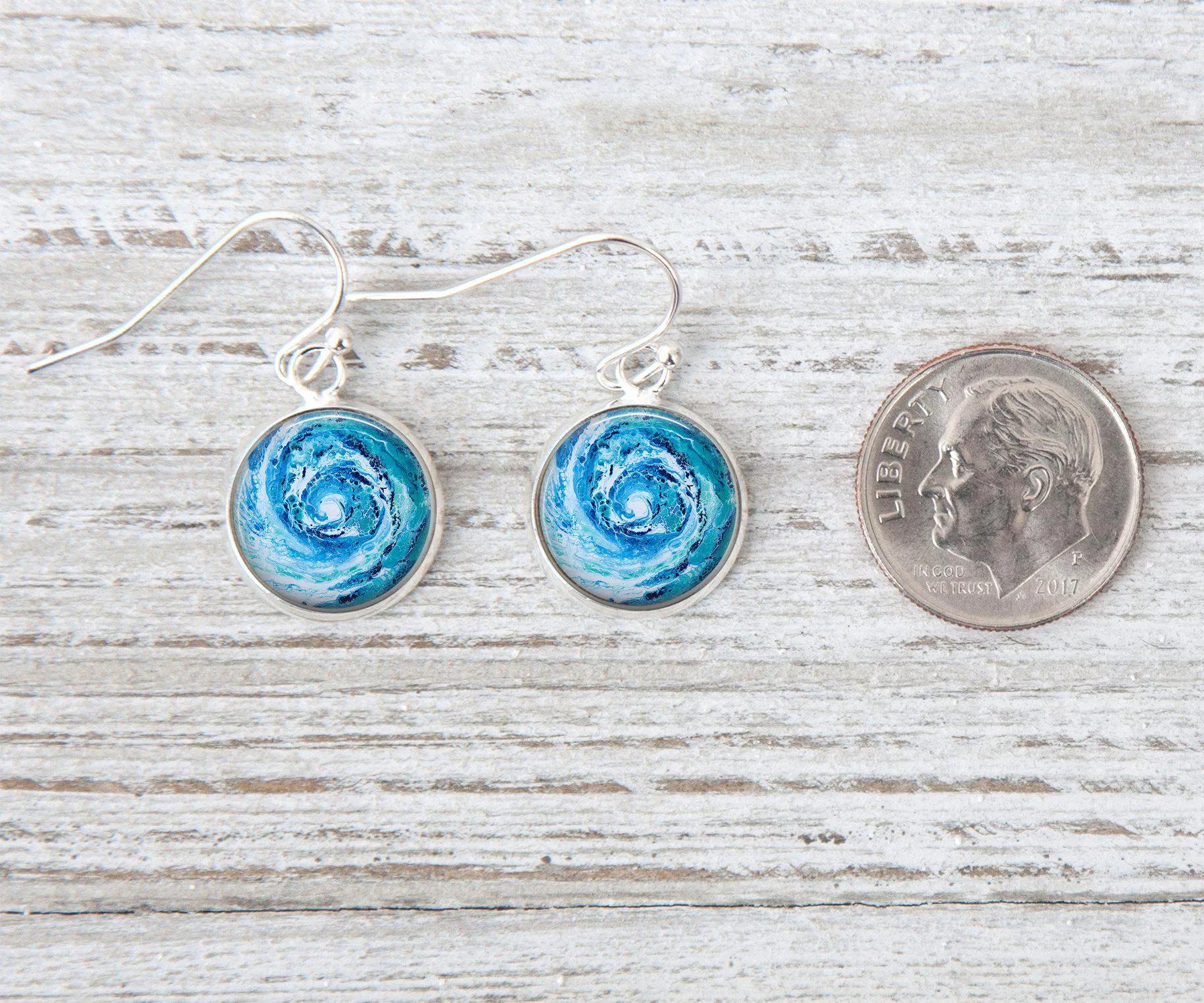 Wave Small Dangle Earrings | Handmade Earrings