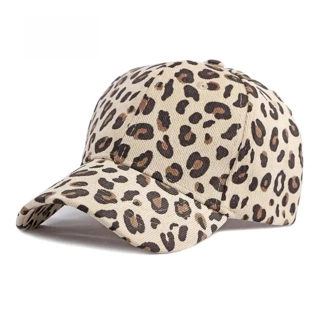 Women Leopard Pattern Corduroy Baseball Cap Men Retro Snapback Hat