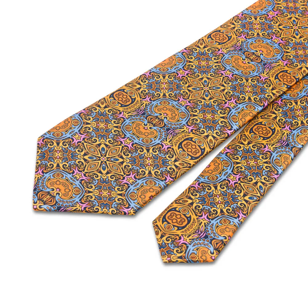 Yellow King of Sicily Duchesse Silk Tie