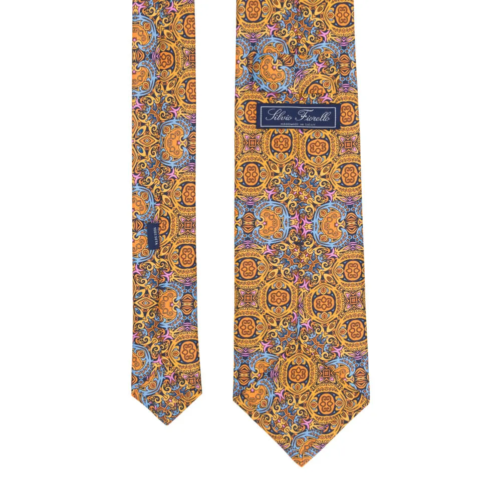 Yellow King of Sicily Duchesse Silk Tie